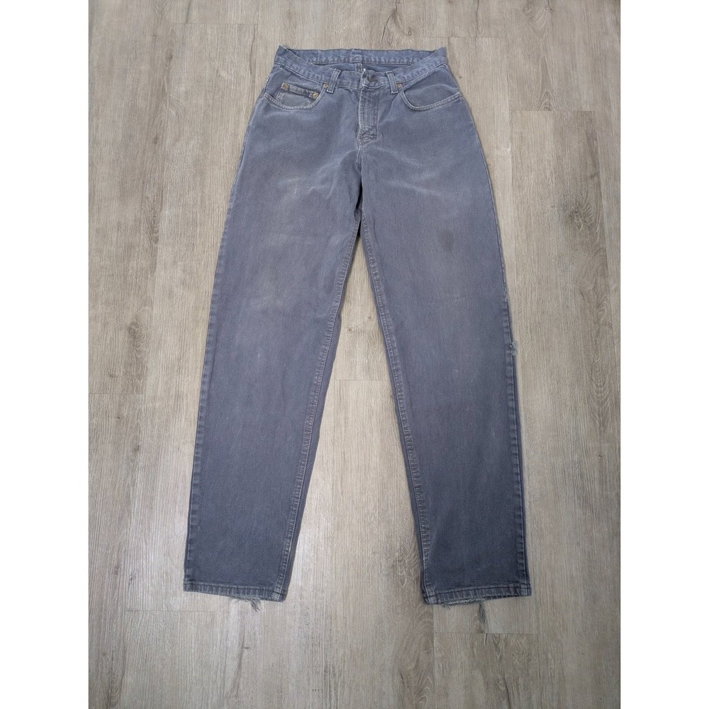 Vintage 90s Gap Denim Easy Fit Jeans Mens 34x34 Faded Black/gray 1990s